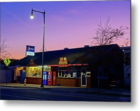 Revere Metal Print featuring the photograph Bianchis on Revere Beach at Dusk Revere MA by Toby McGuire