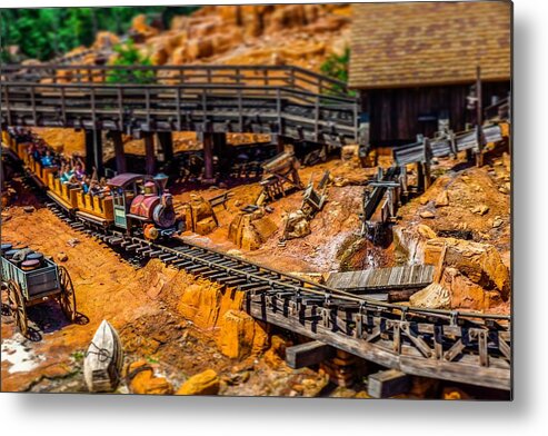  Metal Print featuring the photograph Big Thunder Mountain Railroad by Rodney Lee Williams