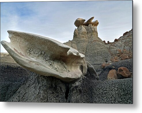 Bisti Metal Print featuring the photograph Bisti Wings 04 by JustJeffAz Photography