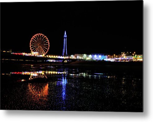 Blackpool Metal Print featuring the photograph Blackpool Lights by Chris Smith