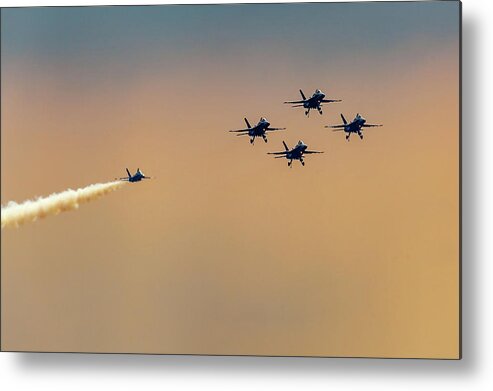 2018 Metal Print featuring the photograph Blue Angels Pass Through by Donna Corless
