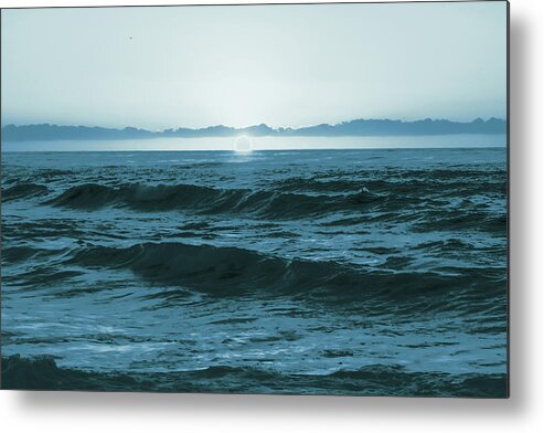  Blue Metal Print featuring the photograph Blue Sunset by Local Snaps Photography