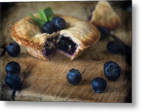 Blueberry Pie Metal Print featuring the photograph Blueberry Pie by Cindi Ressler
