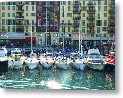 Dawn Metal Print featuring the photograph Boats And Little Cafes by Anna Shtraus Photography