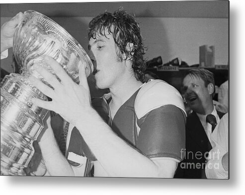 Young Men Metal Print featuring the photograph Bobby Clarke Drinking From The Stanley by Bettmann