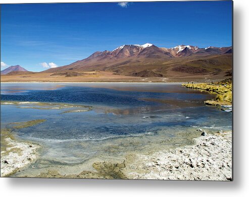 Scenics Metal Print featuring the photograph Bolivia Desert Lake by Www.for91days.com