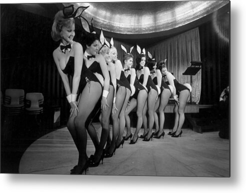 Nightclub Metal Print featuring the photograph Bunny Girl Dancers by Victor Blackman