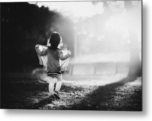 Kids Metal Print featuring the photograph Butterfly by Despird Zhang
