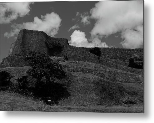 Castle Metal Print featuring the photograph BW - Ruins of Greatness by Eric Hafner