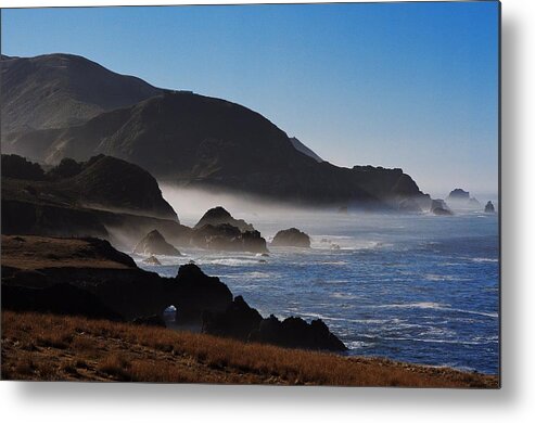Scenics Metal Print featuring the photograph Californias Rugged Coastline Near Big by George Rose
