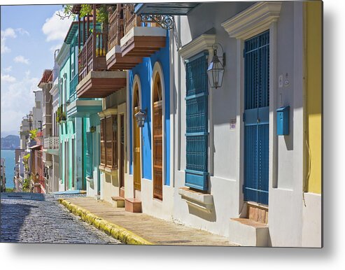 Outdoors Metal Print featuring the photograph Calle San Justo San Justo Street, Old by David Madison