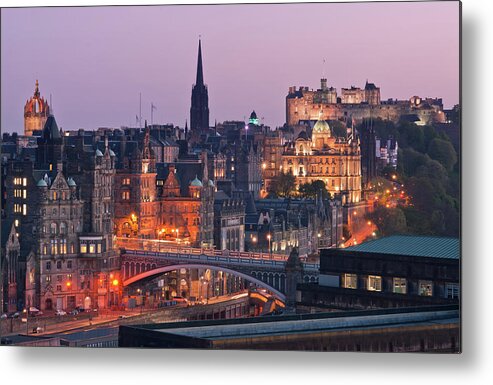 Tranquility Metal Print featuring the photograph Calton Hill by © Finn Gonschior