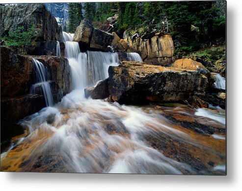 Outdoors Metal Print featuring the photograph Canada, Alberta, Banff Np, Giant Steps by Art Wolfe