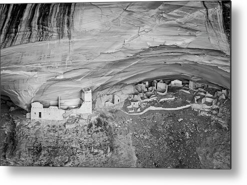 Arizona Metal Print featuring the photograph Canyon de Chelly V BW by David Gordon