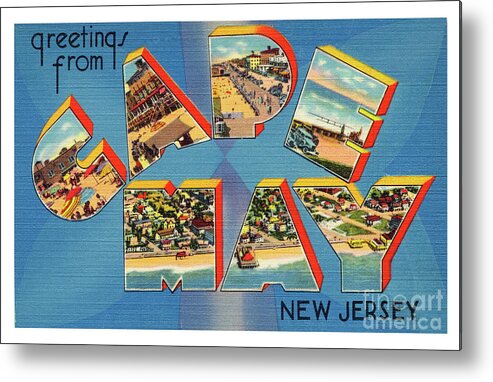 Cape Metal Print featuring the photograph Cape May Greetings - version 2 by Mark Miller