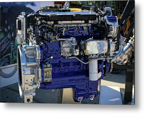 Engine Metal Print featuring the photograph Car engine by Martin Smith