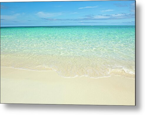 Water's Edge Metal Print featuring the photograph Caribbean Beach by Dstephens