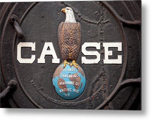 Old Metal Print featuring the photograph Case Logo by Todd Klassy