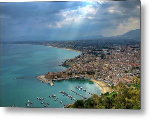 Tranquility Metal Print featuring the photograph Castellammare Del Golfo by Filippo Maria Bianchi