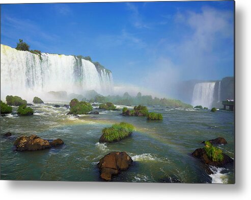 Scenics Metal Print featuring the photograph Cataratas Foz Do Iguacu - Falls Foz Do by Fandrade