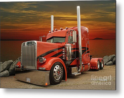 Big Rigs Metal Print featuring the photograph Catr9507-19 by Randy Harris