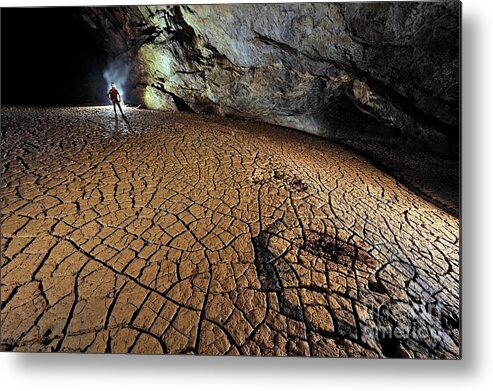 Adventure Metal Print featuring the photograph Cave Mud Floor by Robbie Shone/science Photo Library
