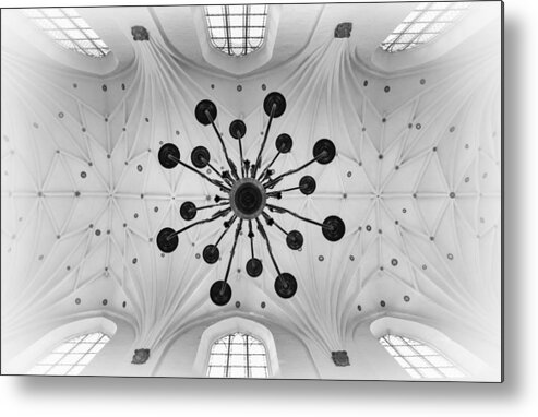 Church Metal Print featuring the photograph Ceiling I by Peter Pfeiffer