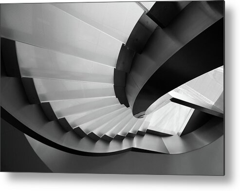 Abstract Metal Print featuring the photograph Chainwheel by Olavo Azevedo