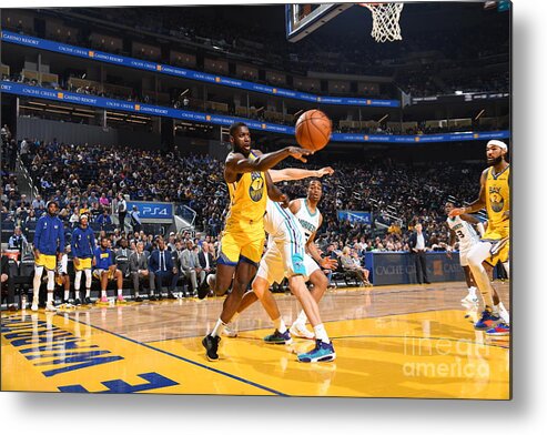 Eric Paschall Metal Print featuring the photograph Charlotte Hornets V Golden State by Noah Graham