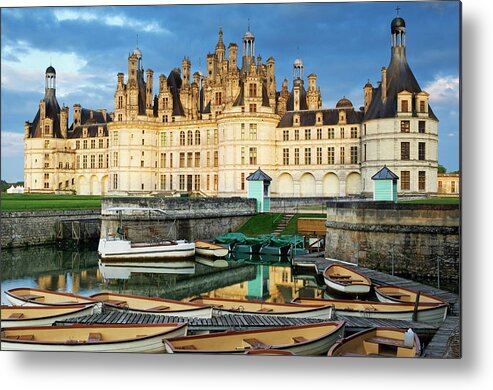 Royalty Metal Print featuring the photograph Chateau De Chambord , France by Raimund Linke