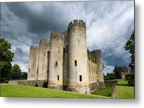 Château De Roquetaillade Metal Print featuring the photograph Chateau de Roquetaillade by David L Moore