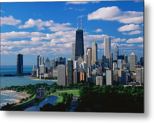 Lake Michigan Metal Print featuring the photograph Chicago, Lincoln Park And Diversey by Visionsofamerica/joe Sohm
