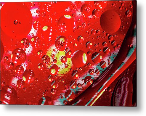 Jay Stockhaus Metal Print featuring the photograph Christmas Oil and Water by Jay Stockhaus