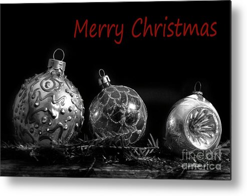 Ornaments Metal Print featuring the photograph Christmas Ornaments by Mike Eingle