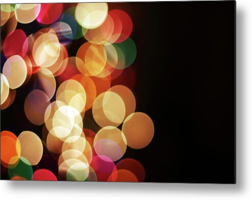 Holiday Metal Print featuring the photograph Christmas Tree Lights by Hillaryfox