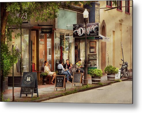 Kingston Metal Print featuring the photograph City - Kingston NY - Diego's Taqueria by Mike Savad