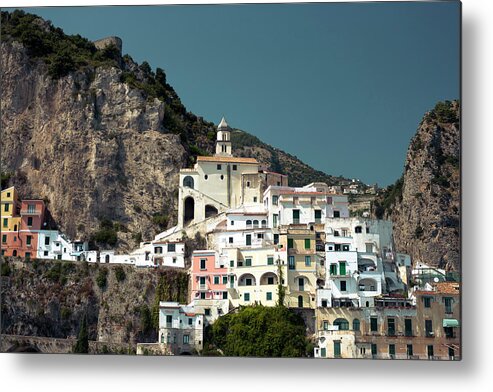 Amalfi Coast Metal Print featuring the photograph Classic Old Italian Houses by Jens Karlsson