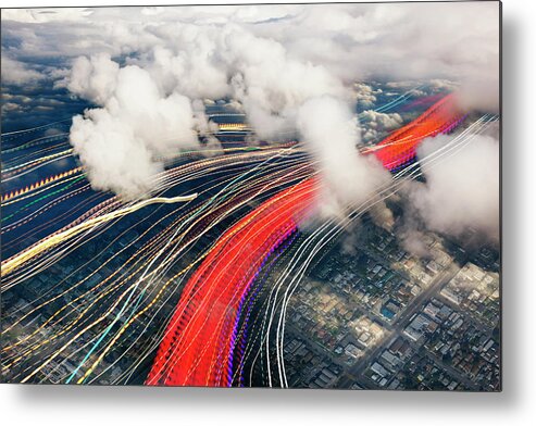 Internet Metal Print featuring the photograph Cloud Computing And Communications by John Lund