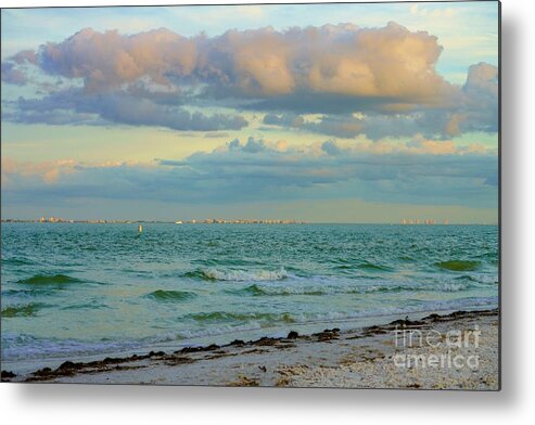 Sea Metal Print featuring the photograph Clouds over Sanibel Beach by Susan Rydberg