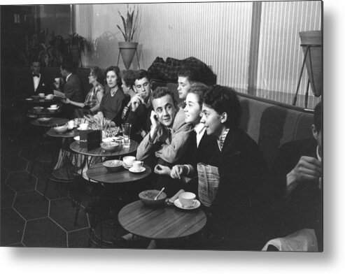 People Metal Print featuring the photograph Coffee Shop by Bert Hardy