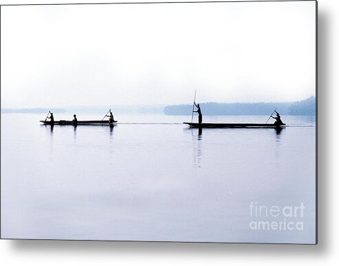 Drc Metal Print featuring the photograph Congo River Travel by Patrick Landmann/science Photo Library