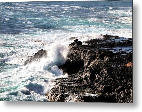 Environmental Conservation Metal Print featuring the photograph Crashing Waves by Entienou