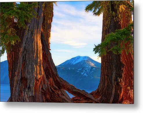 Deebrowningphotography.com Metal Print featuring the photograph Crater Lake Early Dawn Scenic Views VIII by Dee Browning