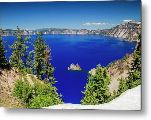 Crater Lake Metal Print featuring the photograph Crater Lake II by Daniel Cummins