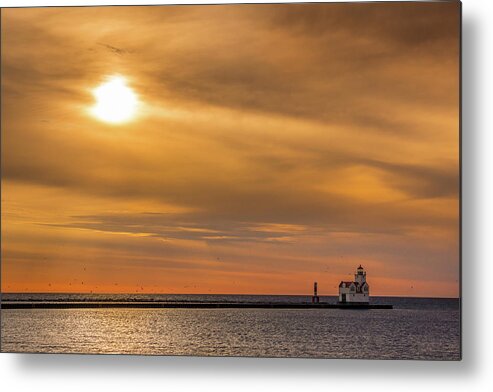 Lighthouse Metal Print featuring the photograph Creating A Mood by Bill Pevlor