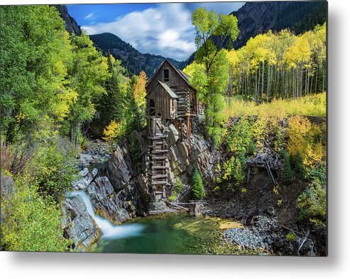 Crystal Mill Metal Print featuring the photograph Crystal Mill L 2 56 14 by Joe Kopp