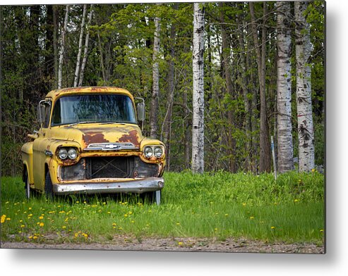 Chevrolet Metal Print featuring the photograph Customer Parking Only by Holly Ross