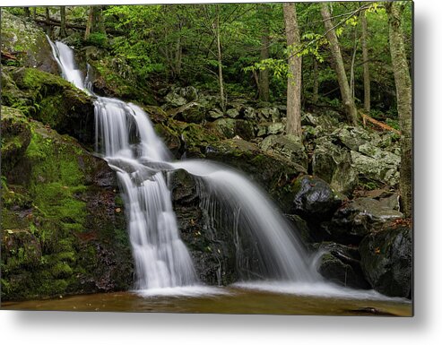 Waterfall Metal Print featuring the photograph Dark Hollow Falls by William Dickman