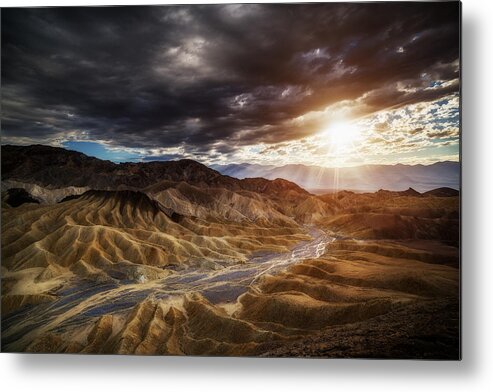 Badwater Metal Print featuring the photograph Death Valley by Juan Pablo Demiguel