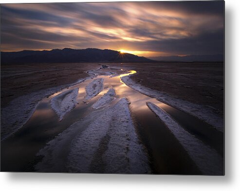 Death Metal Print featuring the photograph Desert Passage by Chris Moore